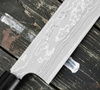 Hideo Kitaoka Shirogami#2 Satin Damascus Nóż Kamagata Usuba 18 cm