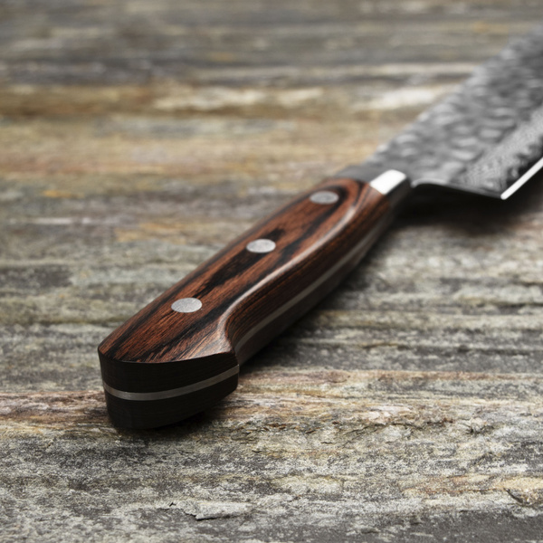 Tsunehisa VG-10 Damascus Brown Nóż Nakiri 16,5 cm