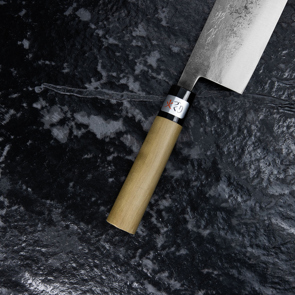 Fujiwara Shirogami#1/SS Magnolia Nóż Nakiri 16,5 cm