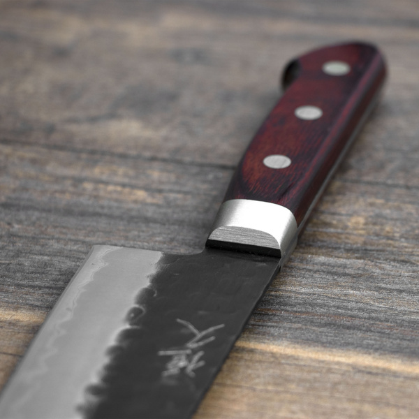 Tsunehisa Aogami Super/SS Kurouchi Red Nóż Santoku 18 cm