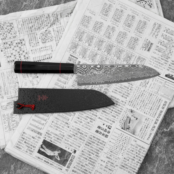 Seki Kanetsune Namishibuki SG-2 Nóż Santoku 18 cm + Saya