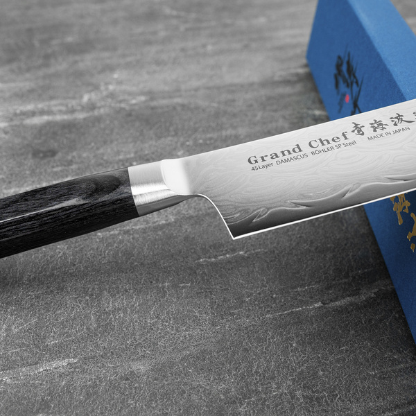 Sakai Takayuki Seigaiha Bohler N685 Damascus Nóż Nakiri 16 cm