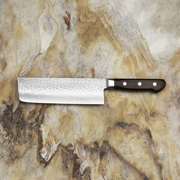 Hokiyama Murakumo AUS-8 Brown Nóż Nakiri 16,5 cm