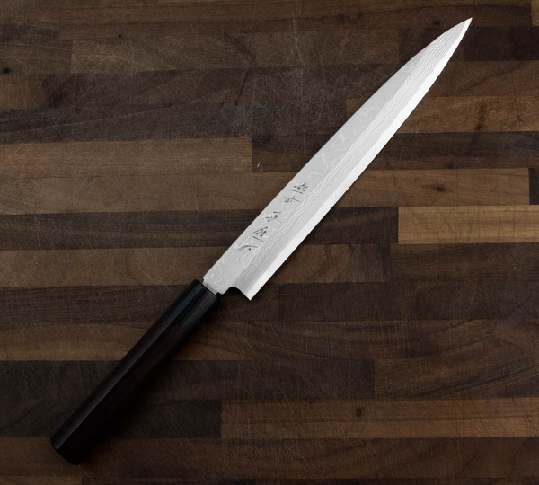 Hideo Kitaoka Nóż Shirogami Satin Yanagi 24 cm