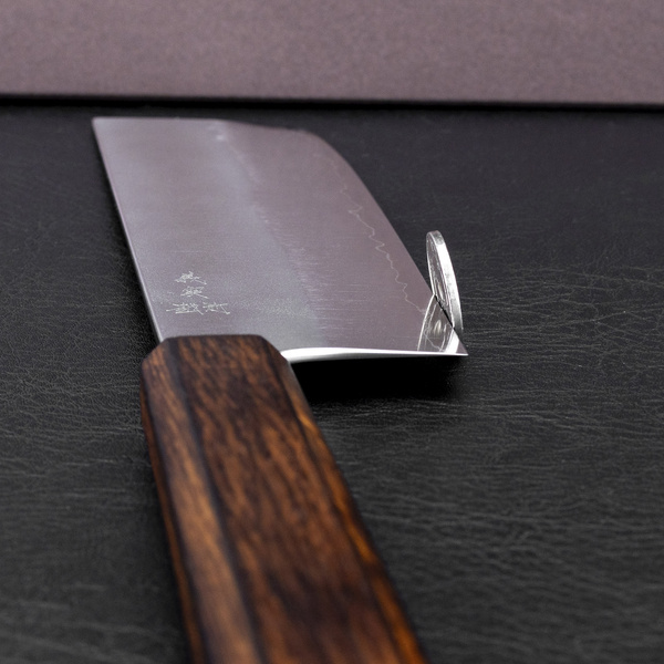 Yoshimi Kato Ginsan/SS Nashiji Nóż Nakiri 16,5 cm