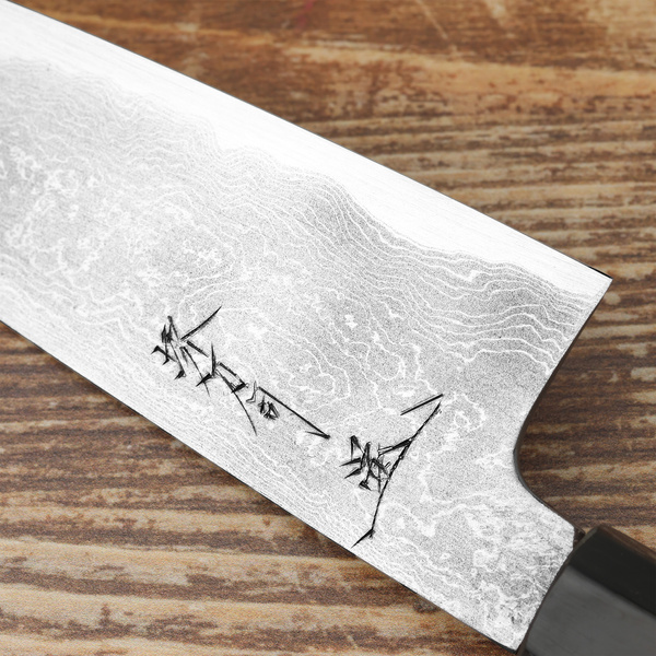 Sakai Tohji Suminigashi Hagane Shirogami#2/Iron Nóż Santoku 16,5 cm