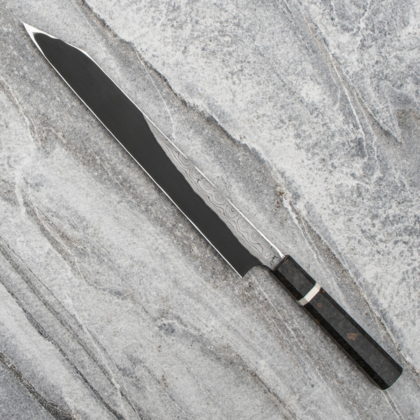 Nigara Hamono Anmon Aogami#2 Nóż Kiritsuke Yanagiba 30 cm