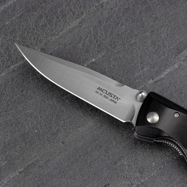 Nóż składany Mcusta Classic Wave Black Pakka VG-10 8 cm