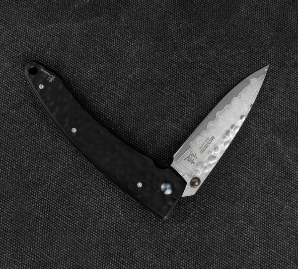 Nóż składany Mcusta Forge Młotkowany Damascus VG-10 8,5 cm