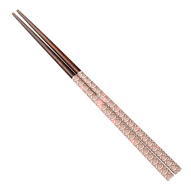 Japońskie Pałeczki do sushi Kawai - Seigaiha Pink
