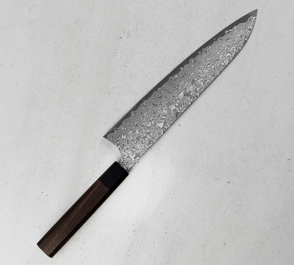 Yoshimi Kato VG-10 NI Black Nóż Szefa kuchni 24 cm