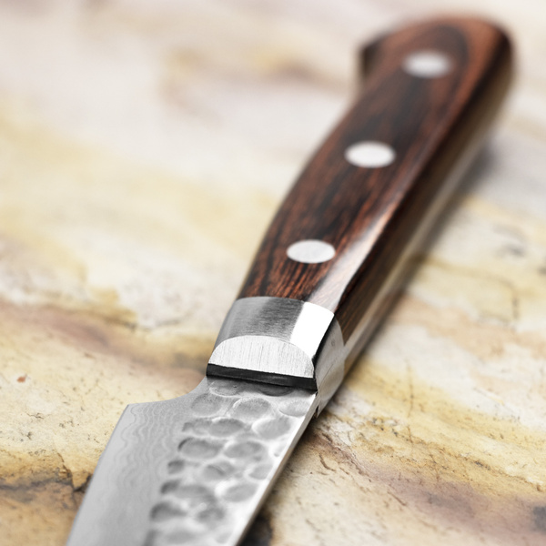 Tsunehisa VG-10 Damascus Brown Nóż do obierania 8 cm