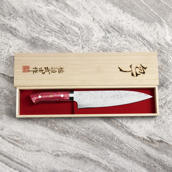 Takeshi Saji Red Turquoise  R2 Nóż Szefa kuchni 21 cm