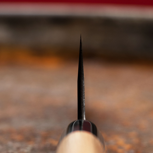 Tsukasa Hinoura Black River Jump Shirogami#2 Nóż Santoku 16,5 cm