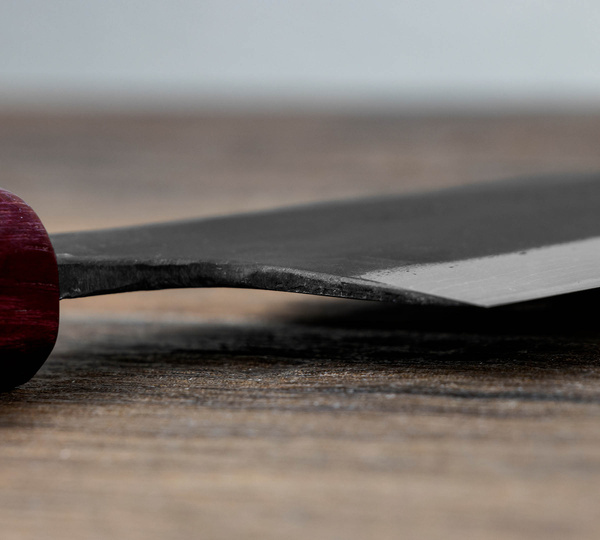 Kunio Ishikawa Aogami#2 Jesion/Pigwa Nóż Santoku 16,5 cm