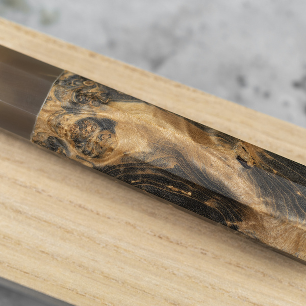 Naoki Mazaki Hon-Sanmai Aogami#1/Iron Damascus Nóż Szefa kuchni 21 cm