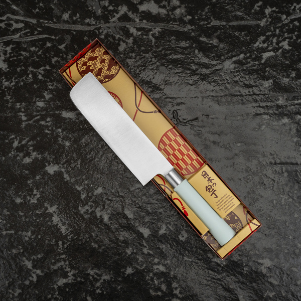 Satake Macaron Blue Nóż Nakiri 17 cm