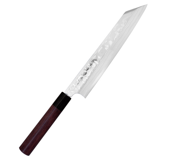 Hideo Kitaoka Shirogami#2 Satin Nóż Kiritsuke 21 cm