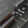 Hatsukokoro Sumi Aogami#2/Iron Kurouchi Nóż Santoku 16,5 cm
