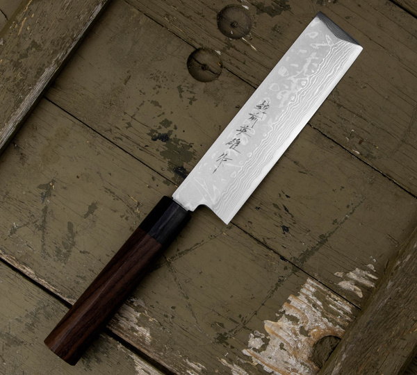 Hideo Kitaoka Shirogami#2 Satin Nóż Usuba 16,5 cm