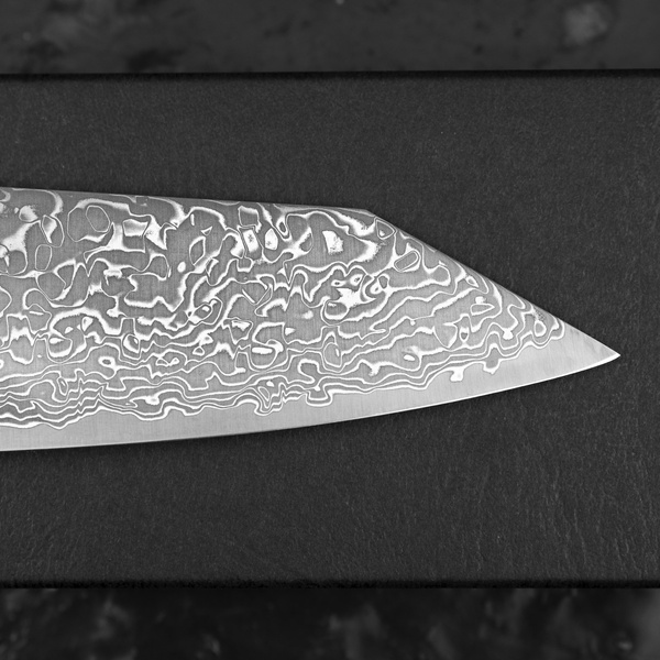 Toshitaka SG2 Black Damascus Nóż Kiritsuke Gyuto 21 cm