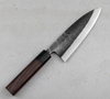 Hideo Kitaoka Shirogami Black Oktagon Nóż Deba 16,5 cm