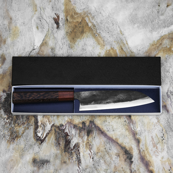 Sakai Takayuki Gallery B Aogami#2 Kurouchi Nóż Santoku 17 cm