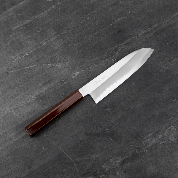Hado Shiosai Ginsan Urushi Kijiro Nóż Santoku 17 cm