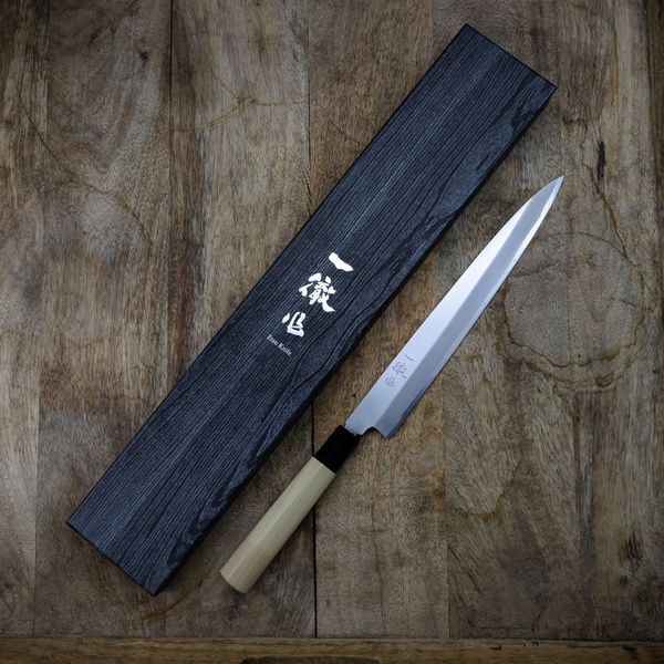 Ittetsu Forge Shirogami#2 Nóż Yanagiba 24 cm