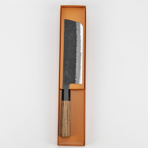 Mutsumi Hinoura Shirogami#2/Iron Nashiji Nóż Nakiri 17 cm