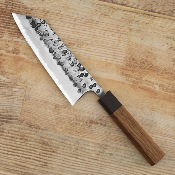 Katsuto Tanaka Aogami#2/SS Hammered Nóż Bunka 17 cm
