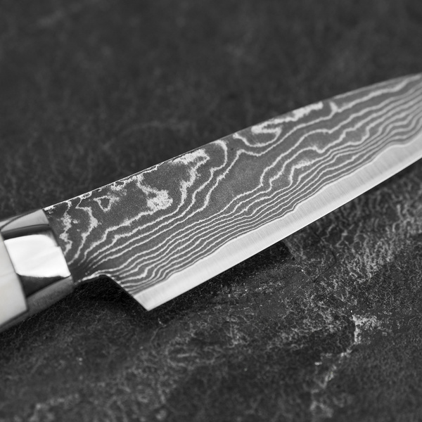 Yojiro Yamada Unique 01 VG-10 Damascus Nóż uniwersalny 8,5 cm