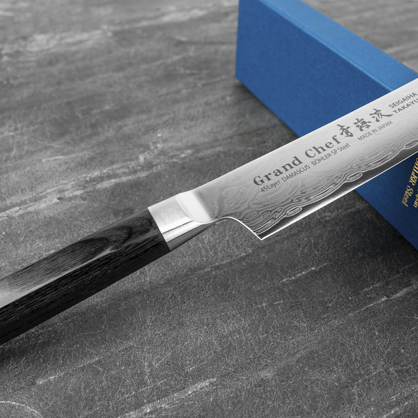 Sakai Takayuki Seigaiha Bohler N685 Damascus Nóż Szefa kuchni 24 cm