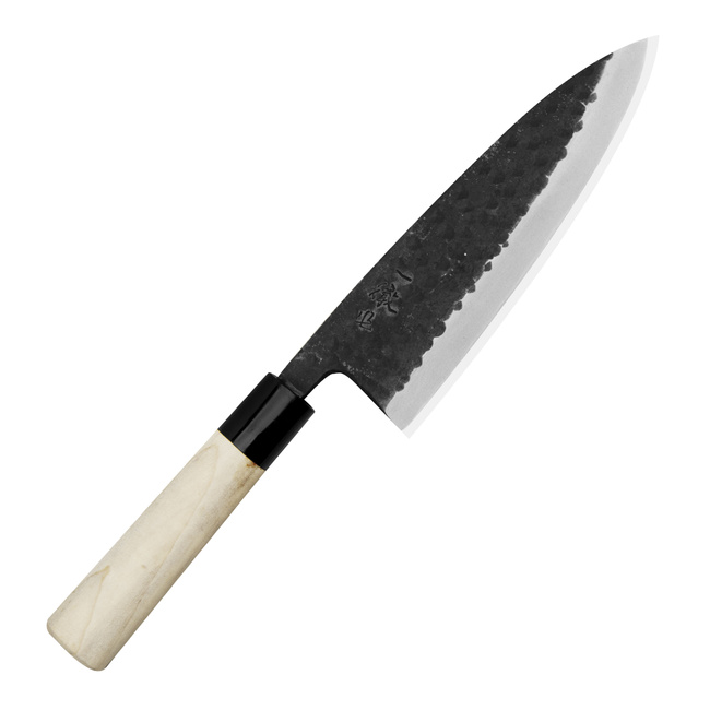 Ittetsu Forge Black Shirogami#2 Nóż Deba 16,5 cm