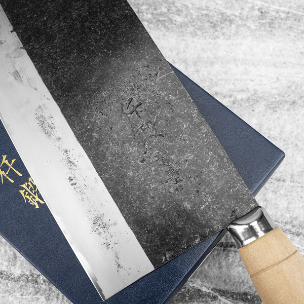Sentan Aogami#2/Iron Chiński nóż do siekania 19 cm