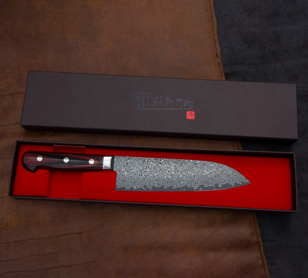 Yoshimi Kato Nickel VG-10 Nóż Santoku 18 cm