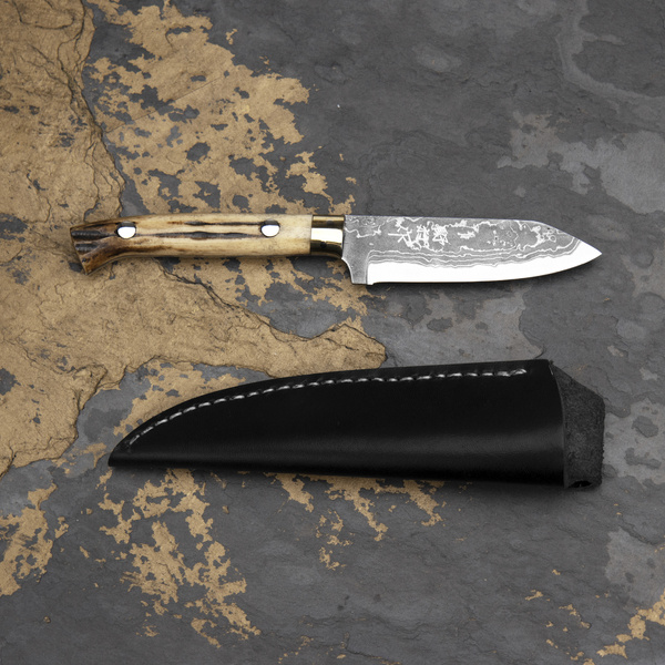 Ryo Nomura Shirogami#2 Damascus DropPoint WB
