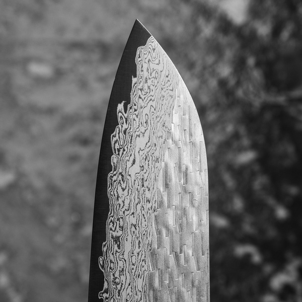Nigara Hamono VG-XEOS Damascus Nóż Santoku 17 cm
