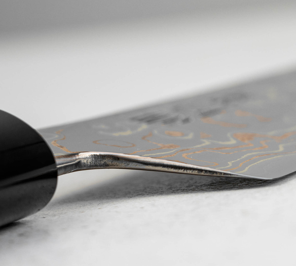 Hinoura Color Damascus VS2 Nóż Santoku 16,5 cm