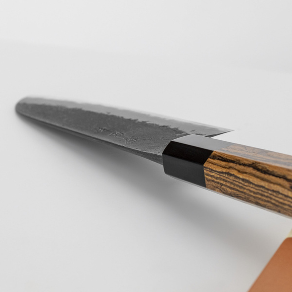 Mutsumi Hinoura Shirogami#2/Iron Nashiji Nóż Santoku 18 cm