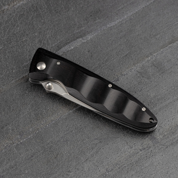 Nóż składany Mcusta Classic Wave Black Pakka VG-10 8 cm