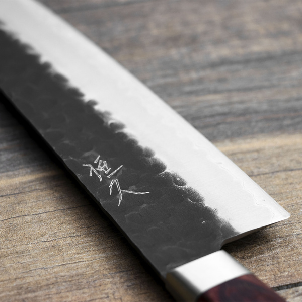 Tsunehisa Aogami Super/SS Kurouchi Red Nóż Santoku 18 cm