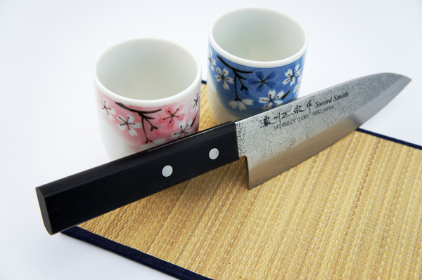 Satake Nashiji Black Nóż Deba 15,5cm