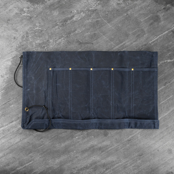 Hatsukokoro Płócienna torba na 5 noży Blue