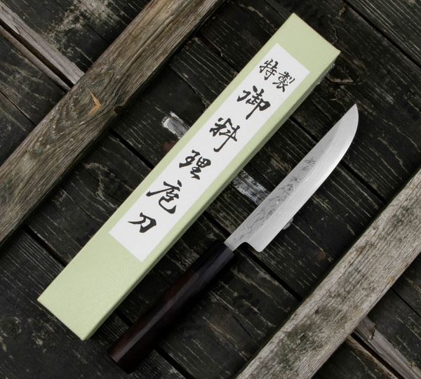 Hideo Kitaoka Shirogami#2 Satin Nóż Matsuba 12 cm