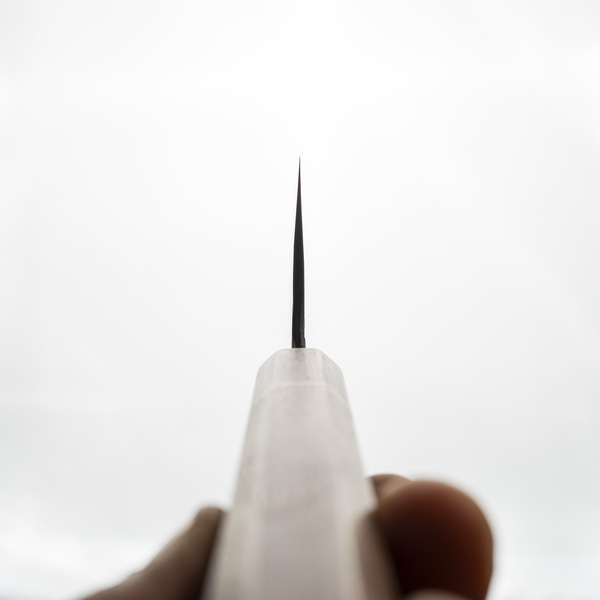 Matsubara Shirogami#1/SS Kurouchi Hammered Nóż Szefa kuchni 20 cm