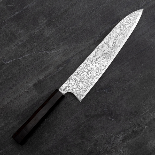 Hatsukokoro Hayabusa Ginga ATS-34 Damascus Nóż Szefa kuchni 24 cm