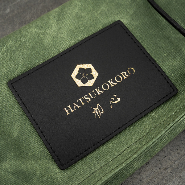 Hatsukokoro Płócienna torba na 5 noży Green