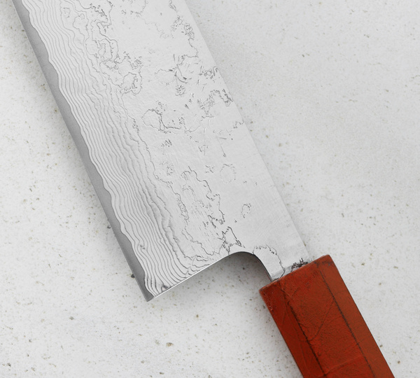 Hatono VG-10 Oktagon Nóż Kiritsuke Gyuto 21 cm Red
