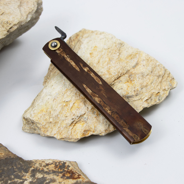 Nóż kieszonkowy Higonokami Kanekoma Kaba Kora Wiśni Aogami#2 9,5 cm